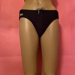 Taddlee men black swimwear brief M with adjustable straps